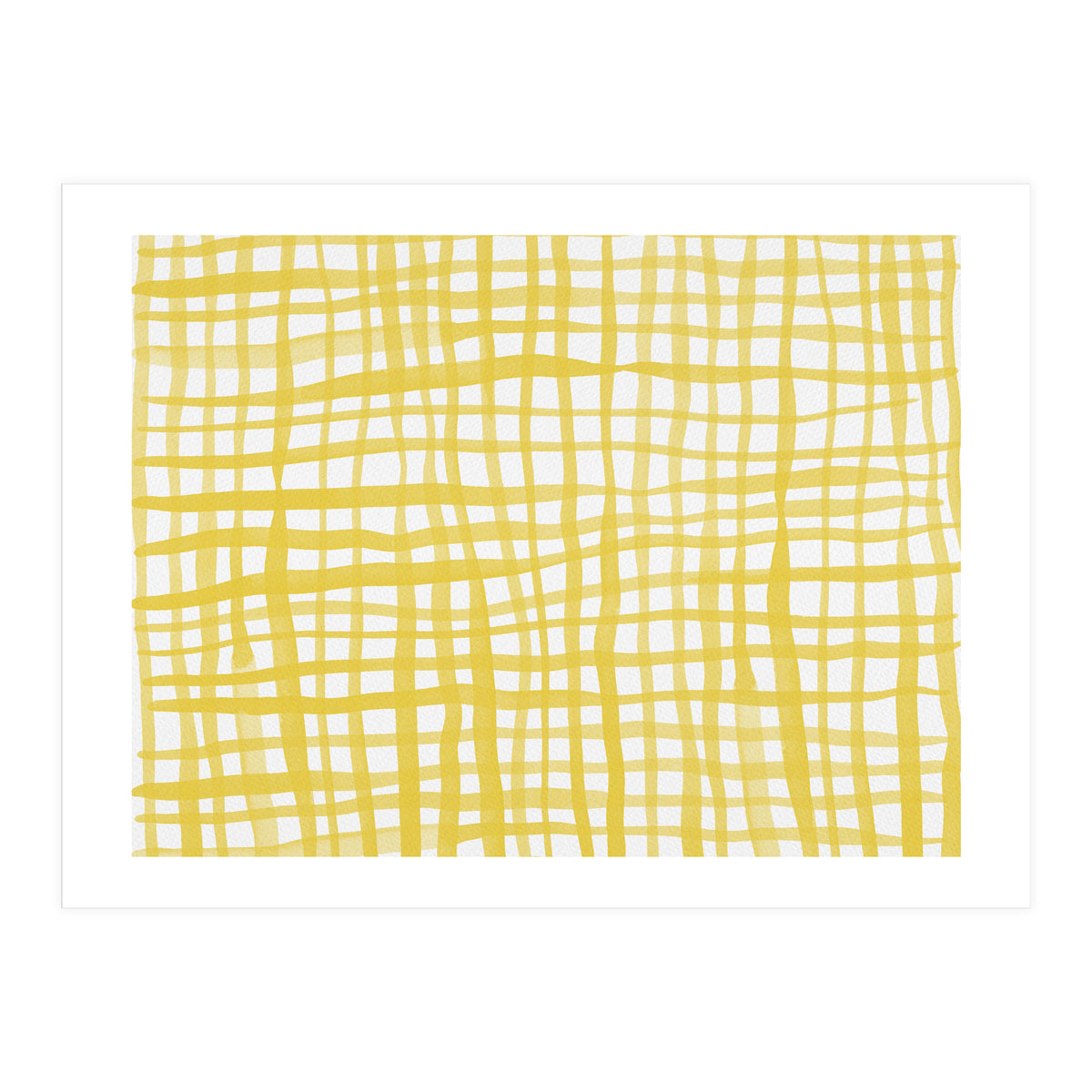 Yellow Gingham (Print Only)