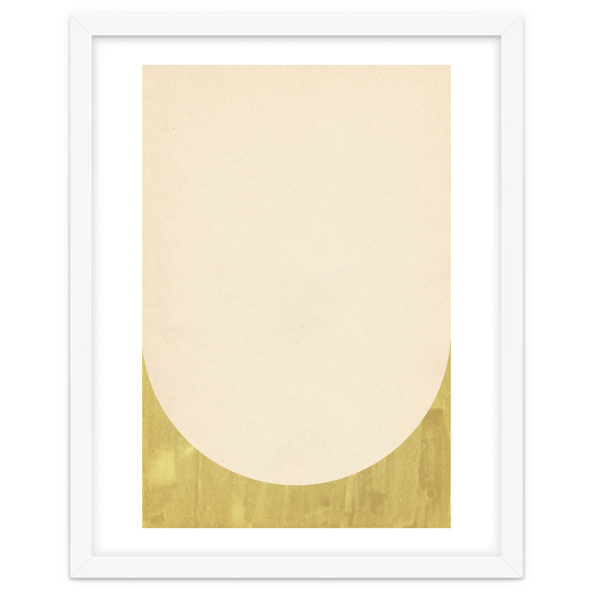 Soft green arch shape