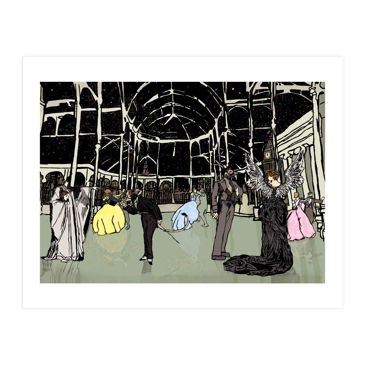 New Years Eve London 1884  (Print Only)