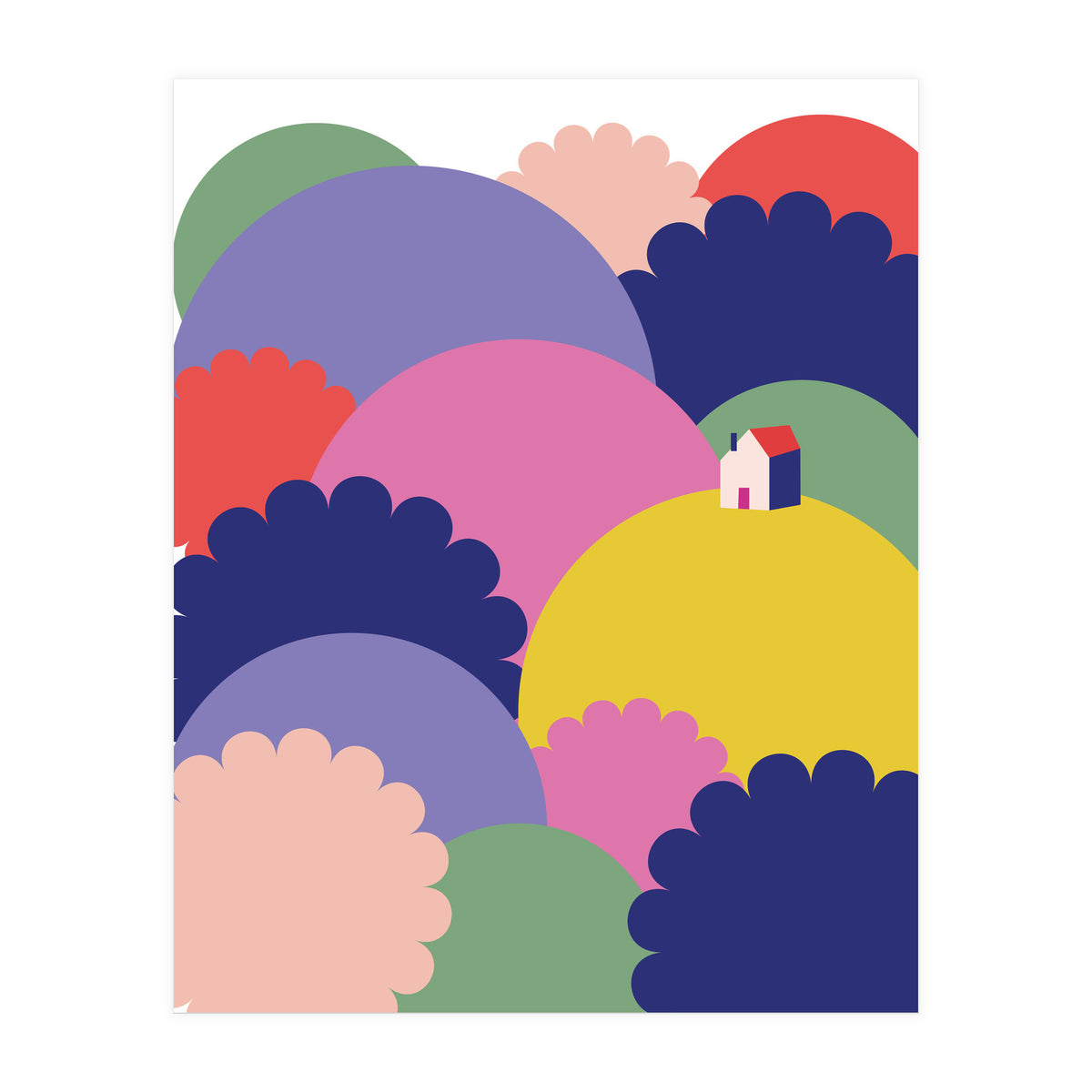 Mediterranean Landscape Rgb  (Print Only)