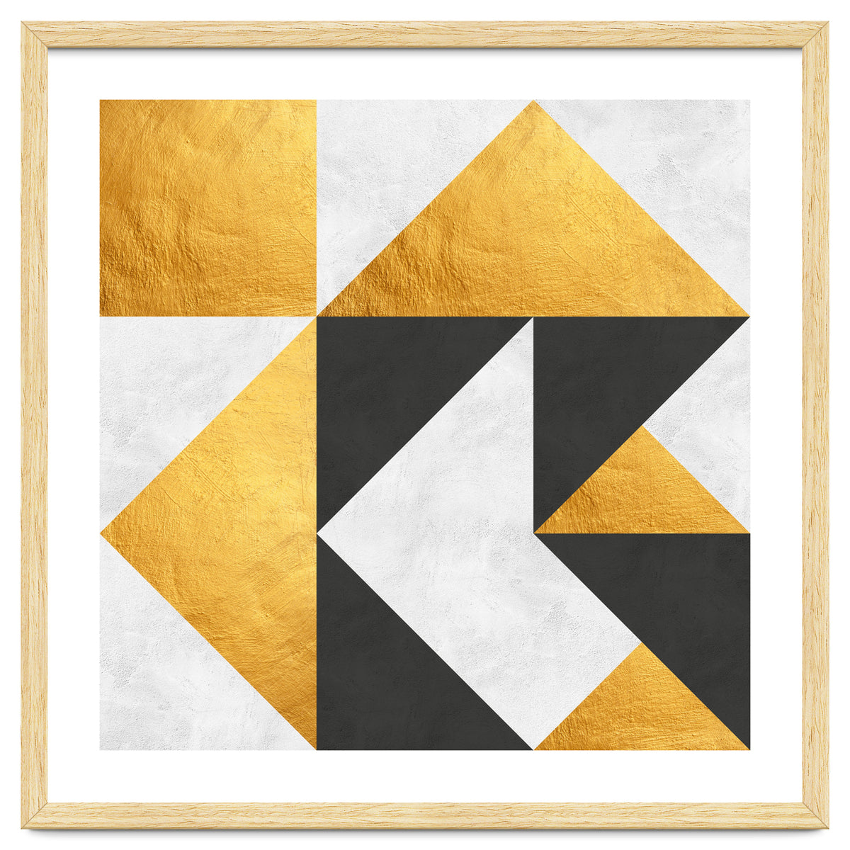 Gray and Gold Composition II