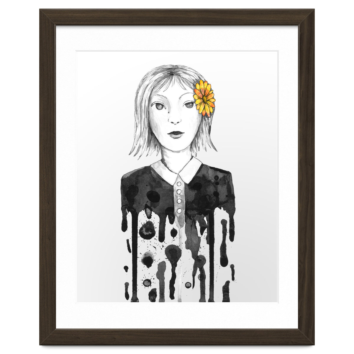 Flower dripping girl