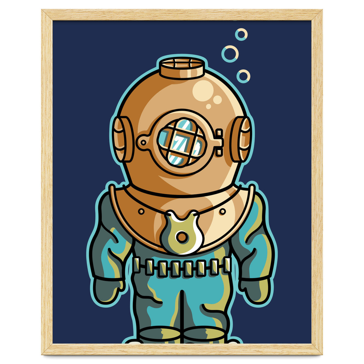 Cute Deep Sea Diver