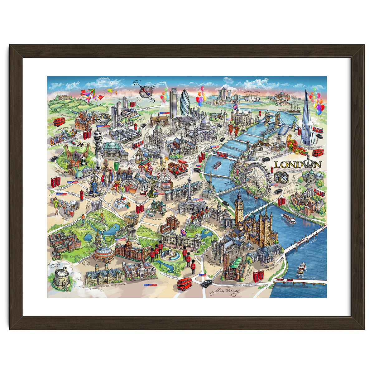 London Map Illustration
