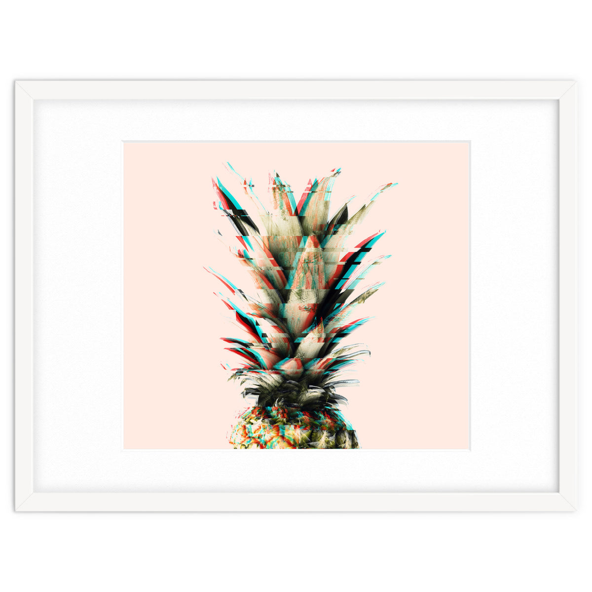 Glitch pineapple pink