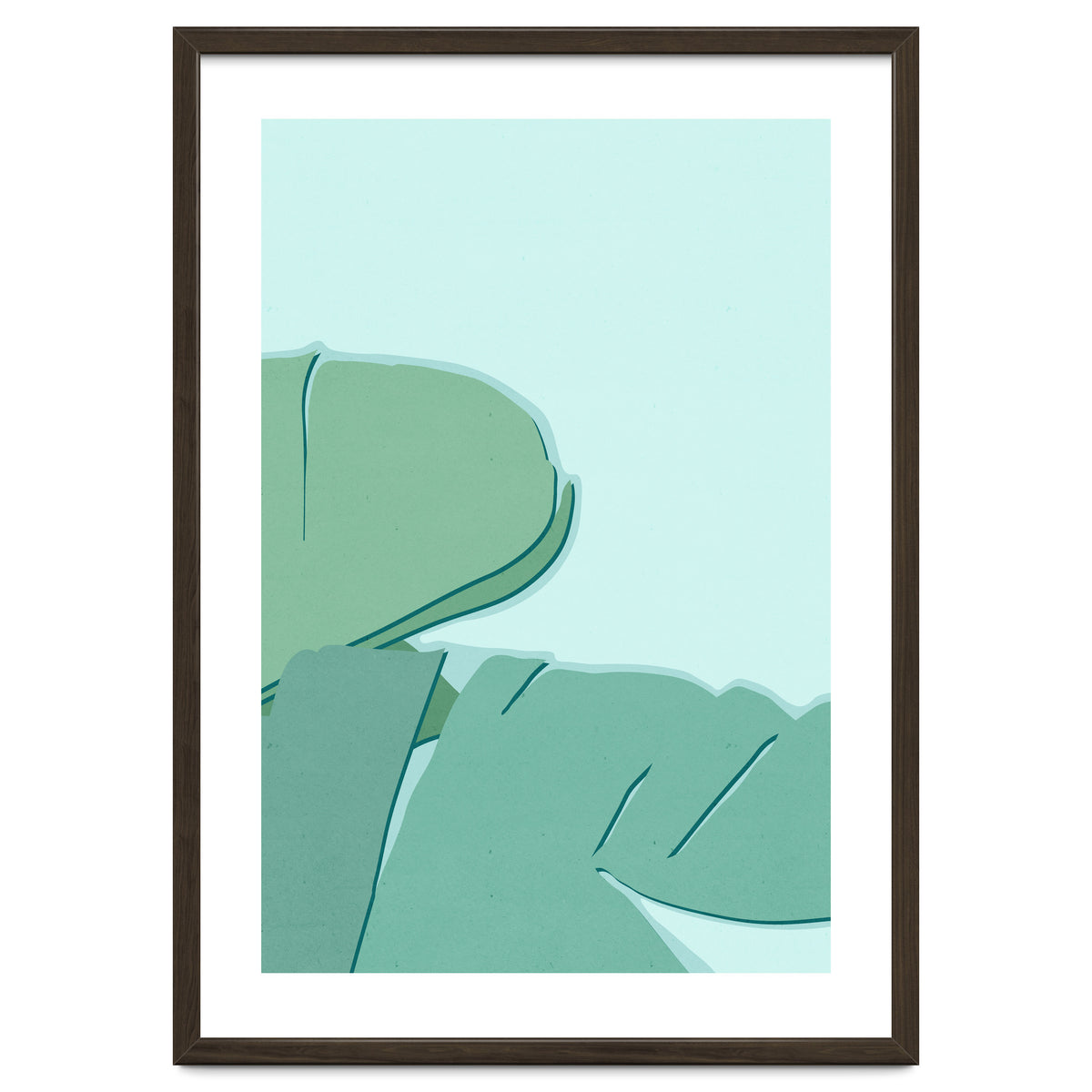 Abstract Banana Leaves Two - Greener Eden