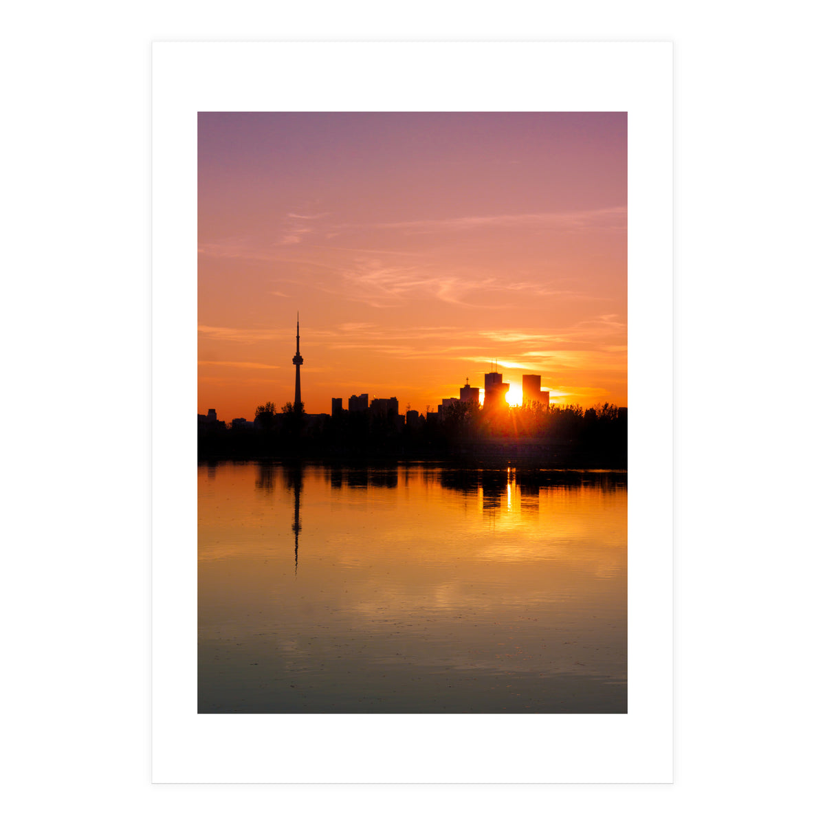 Leslie Street Spit Toronto Canada Sunset (Print Only)