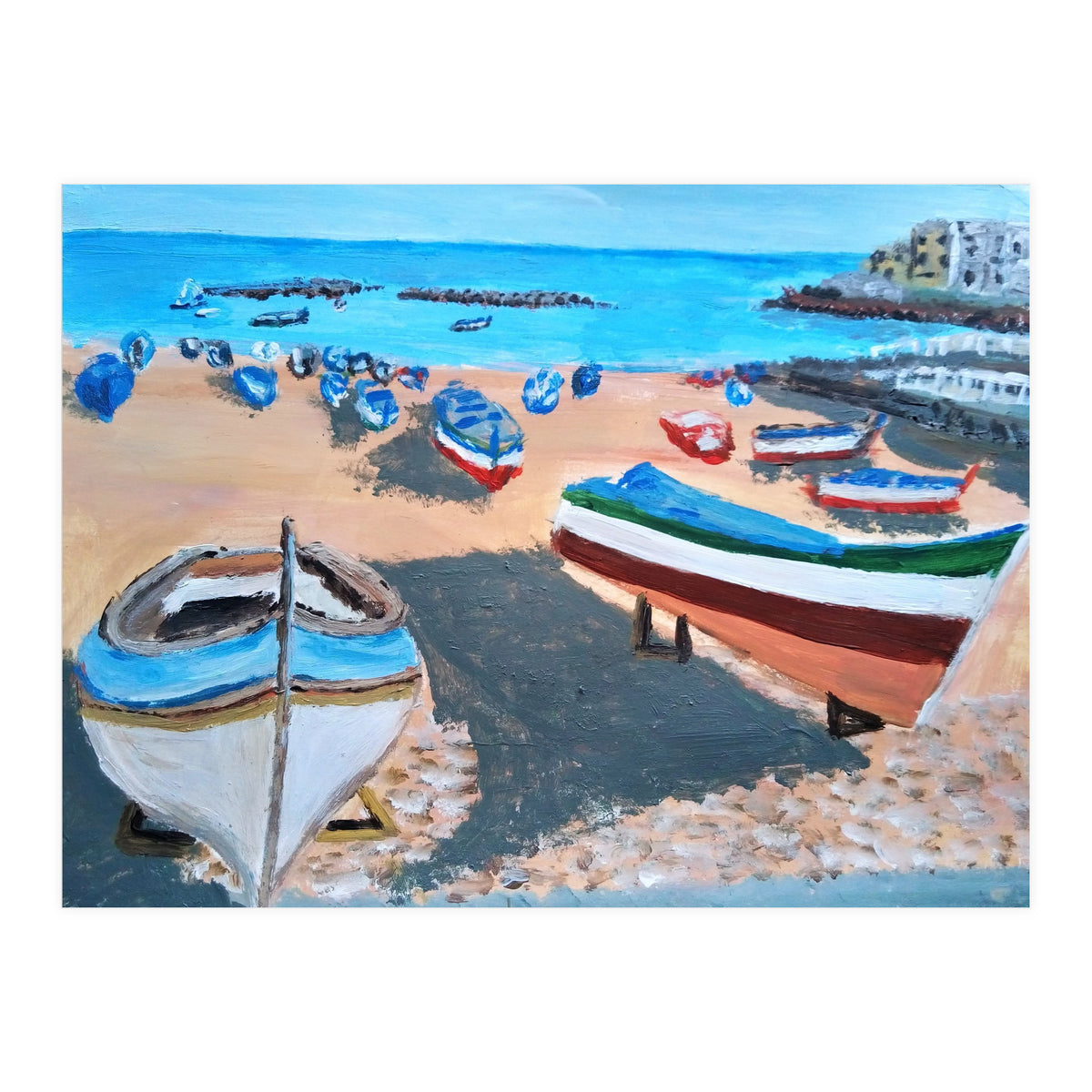 Two Boats in Palermo (Print Only)
