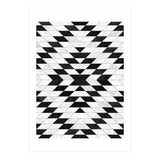 Urban Tribal Pattern No.15 - Aztec - White Concrete (Print Only) thumbnail