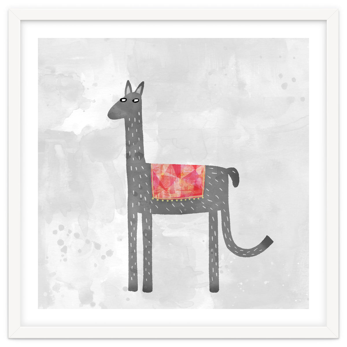 Llama With Fancy Blanket