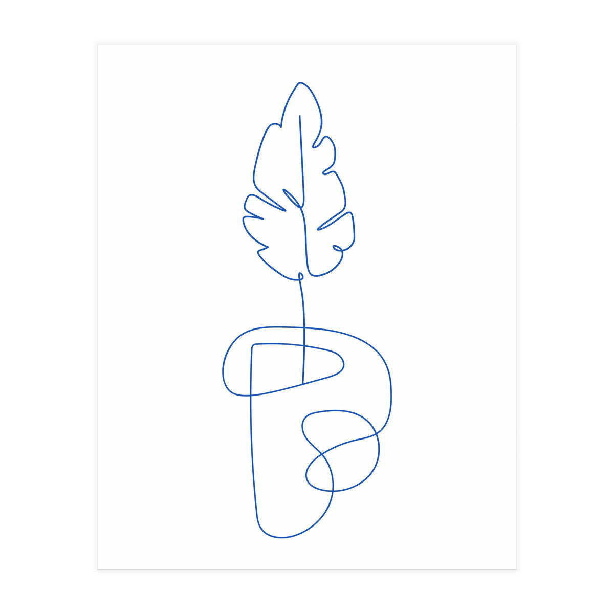 One Line Art Botanical (Print Only)