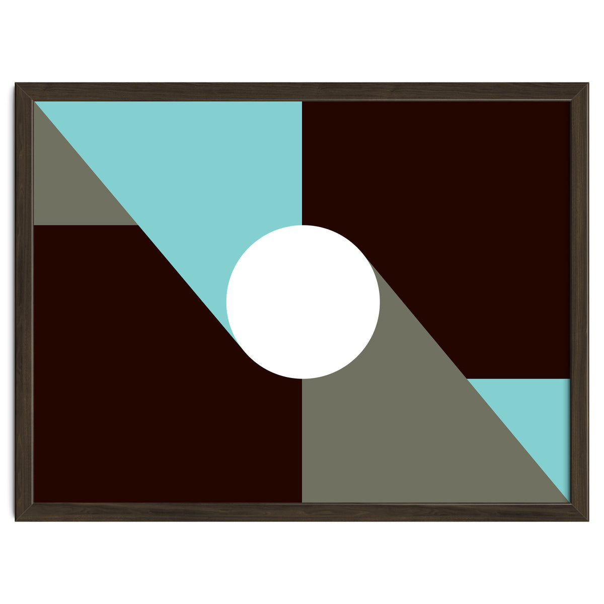 Geometric Shapes No. 29 - baby blue & grey