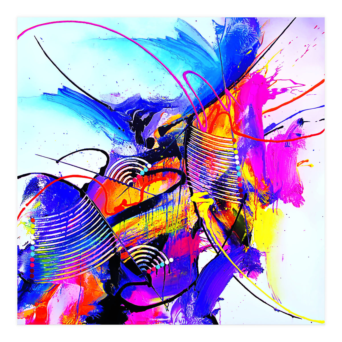 Abstract Art Britto - Qb293 (Print Only)