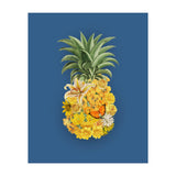 Pineapple Floral Blue (Print Only) thumbnail