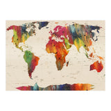 ALLOVER THE WORLD-Painted map (Print Only) thumbnail