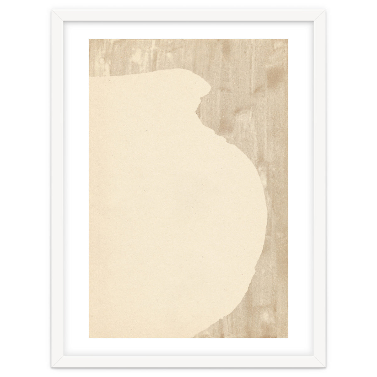 Cream tone vase silhouette