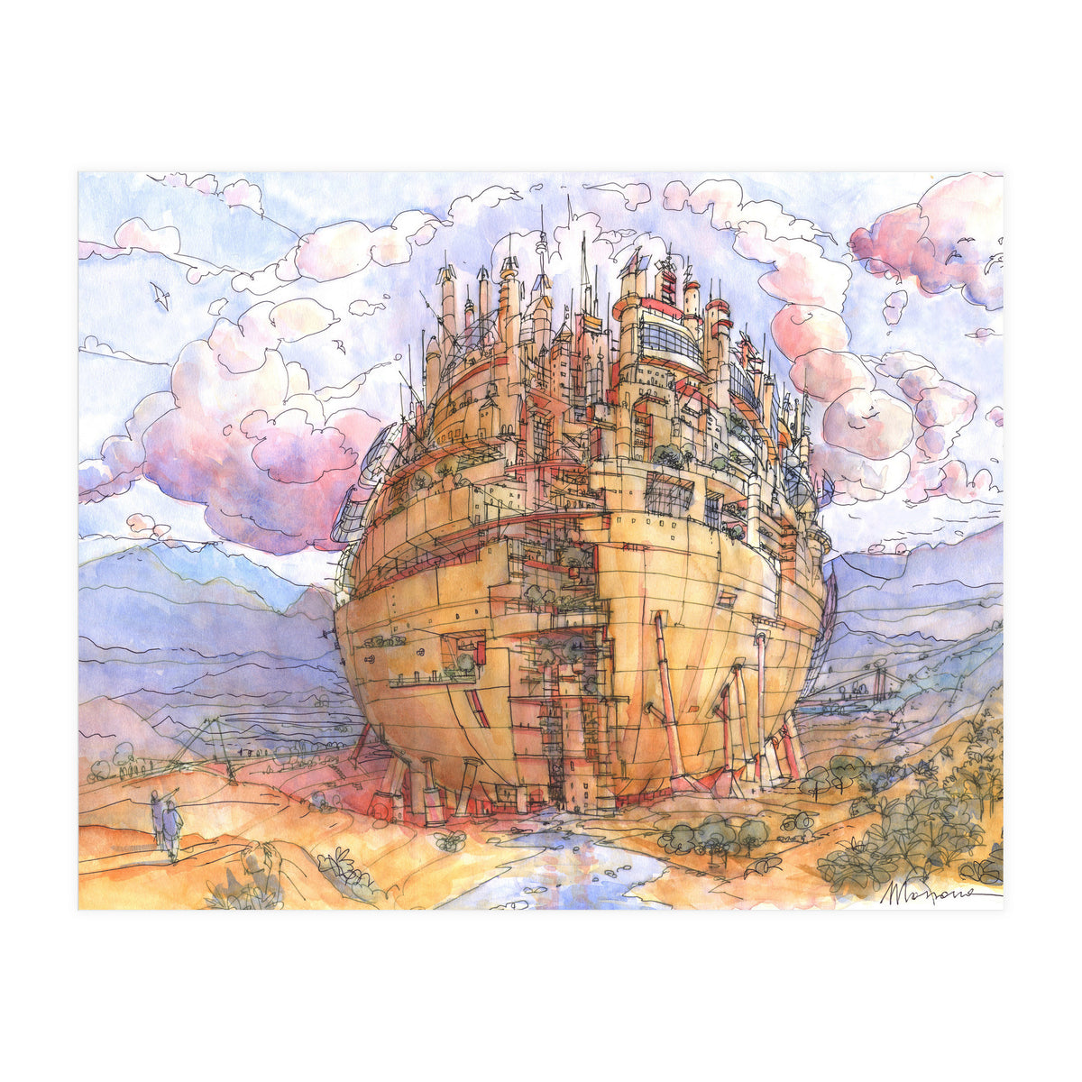 La Citta' Sferica (Print Only)