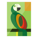 Mid Century Geometric Parrot (Print Only) thumbnail
