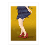 Flapper with red shoes (Print Only) thumbnail