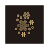 Golden minimal garden | abstract geometric (Print Only) thumbnail