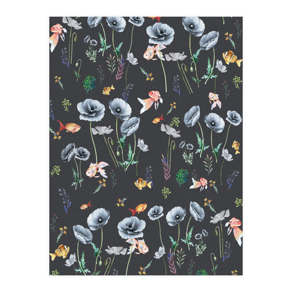 Fishes & Garden (Print Only)