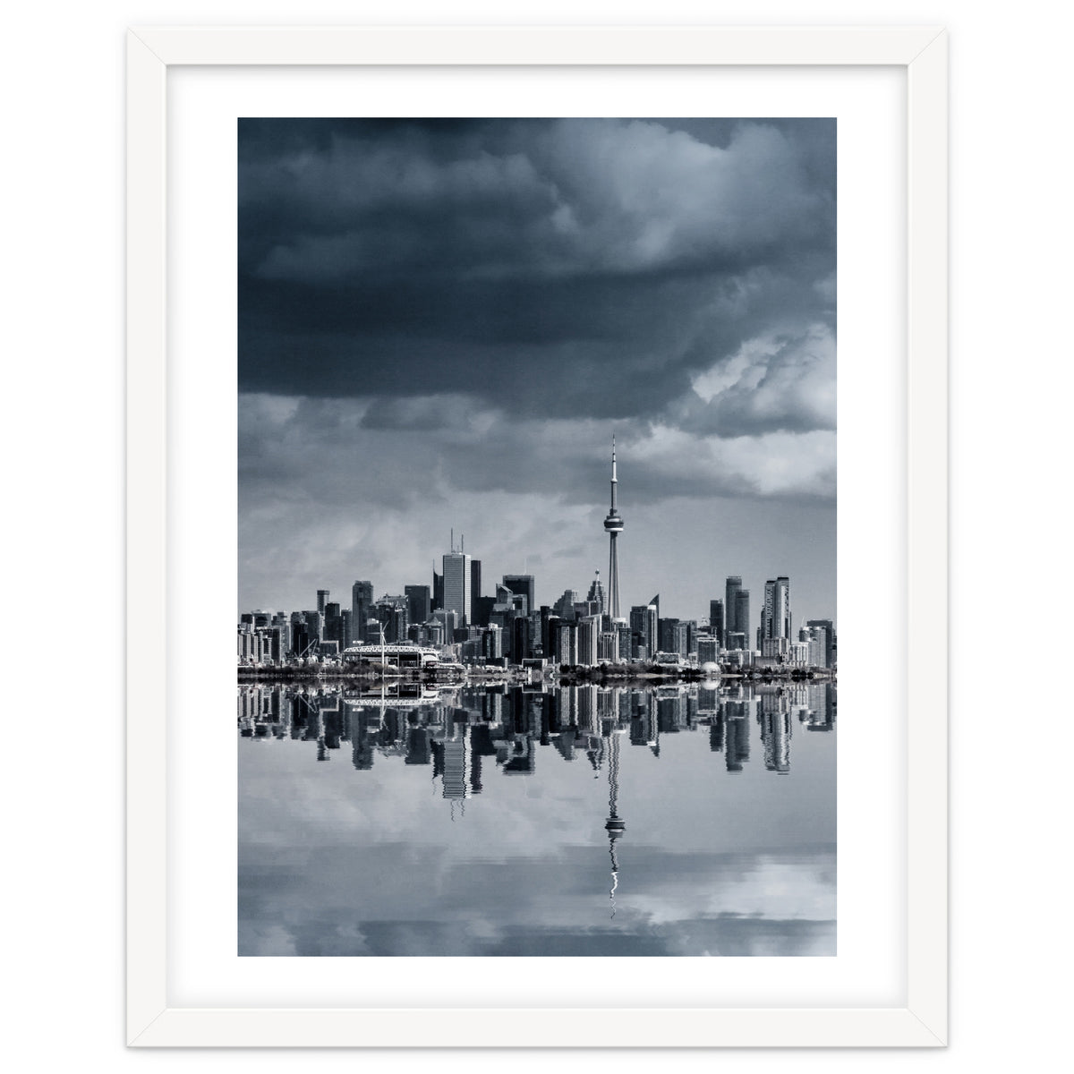 Toronto Skyline From Colonel Samuel Smith Park Reflection No 1