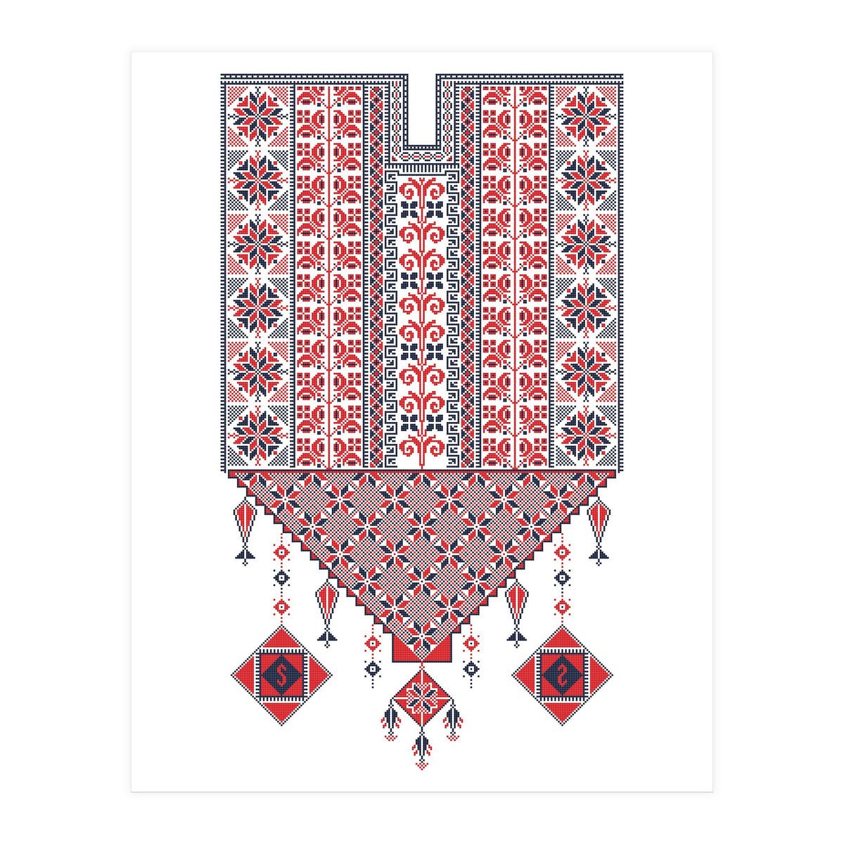 Tatreez Ornament 17 (Print Only)