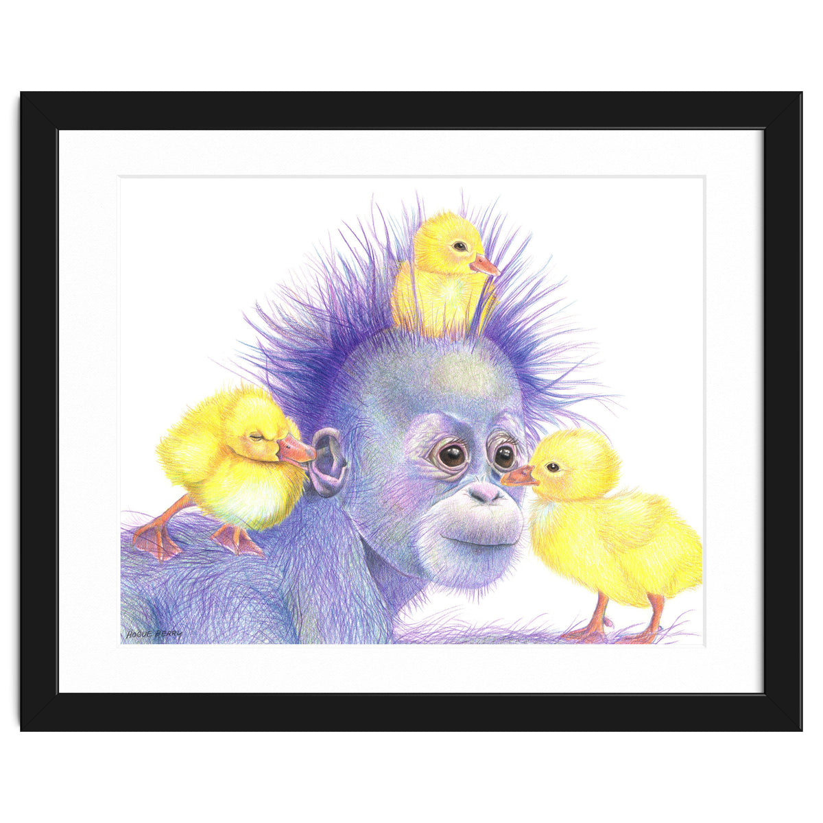 Purple Orangutan and Ducks