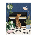 Cheetah playing the piano (Print Only) thumbnail