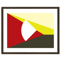 Geometric Shapes No. 13 - red, brown & yellow