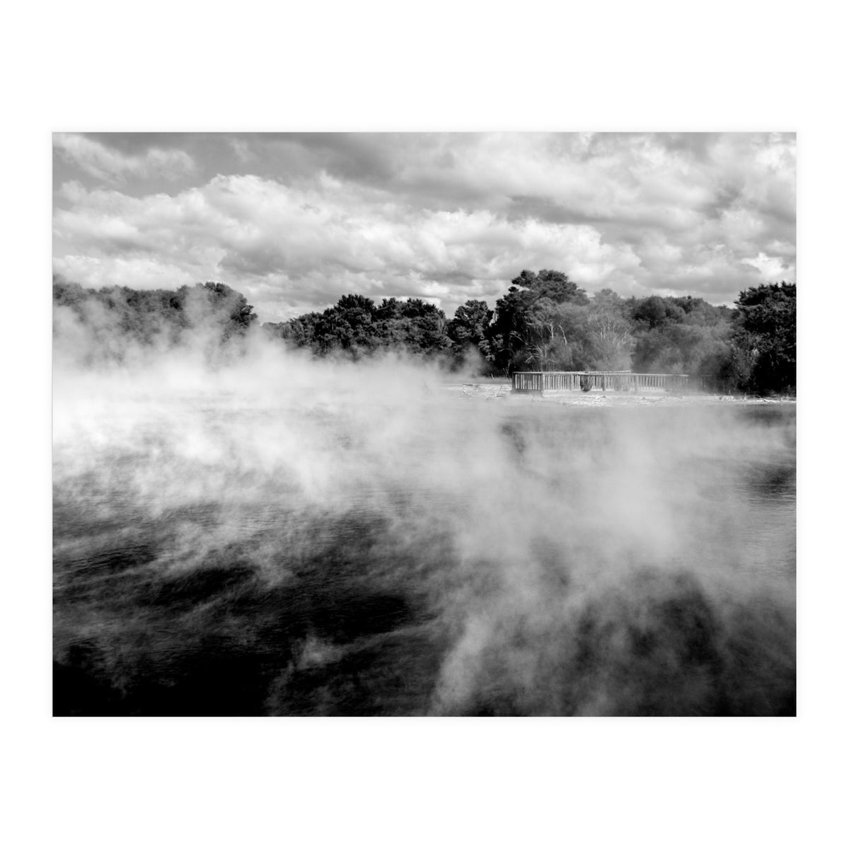 Vapors in Rotorua, New Zealand Art Print (Print Only)