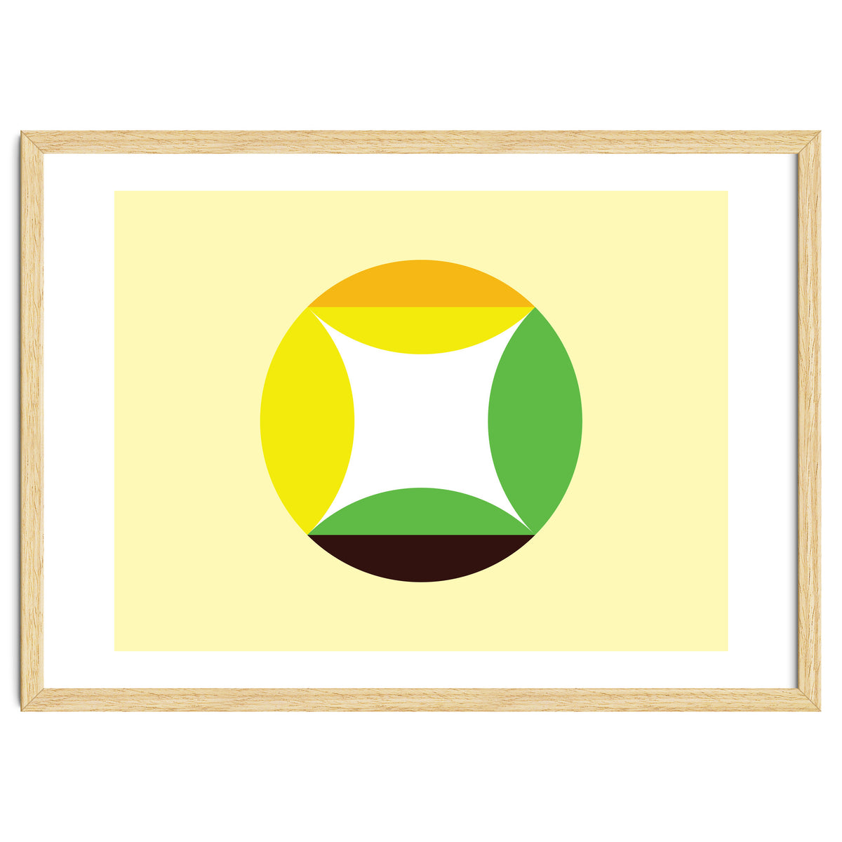 Geometric Shapes No. 21 - yellow, green & orange