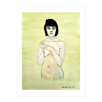 Untitled #75 Nude on a yellow-green ground (Print Only)