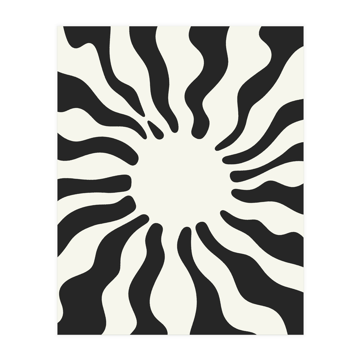 Wavy Retro Sun (Print Only)