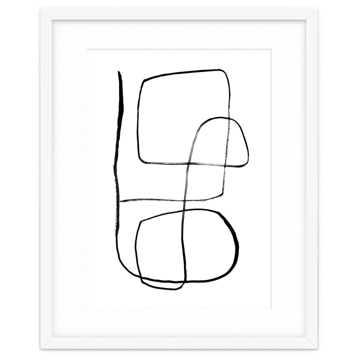 Mid-Century Line Art Print #3