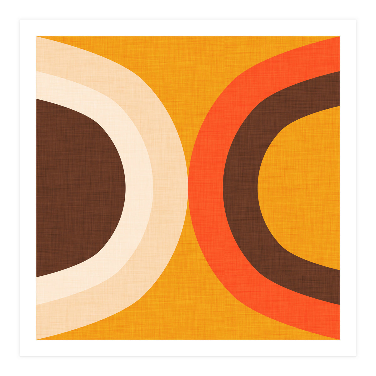 Classic Mid Mod Dot Yellow  (Print Only)