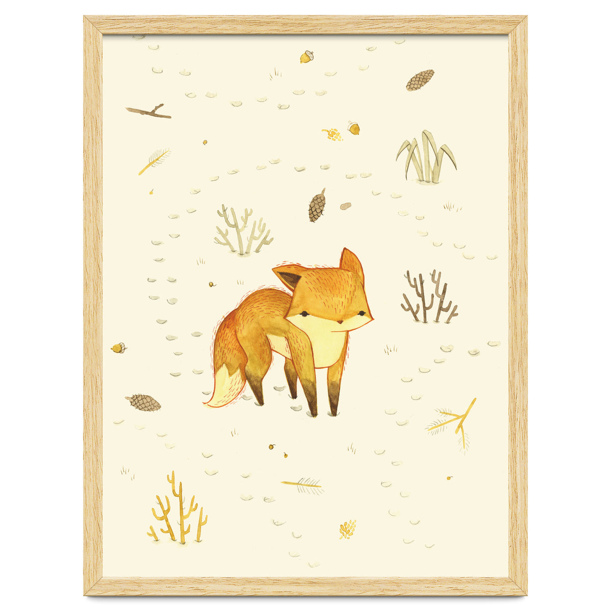 Lonely Winter Fox