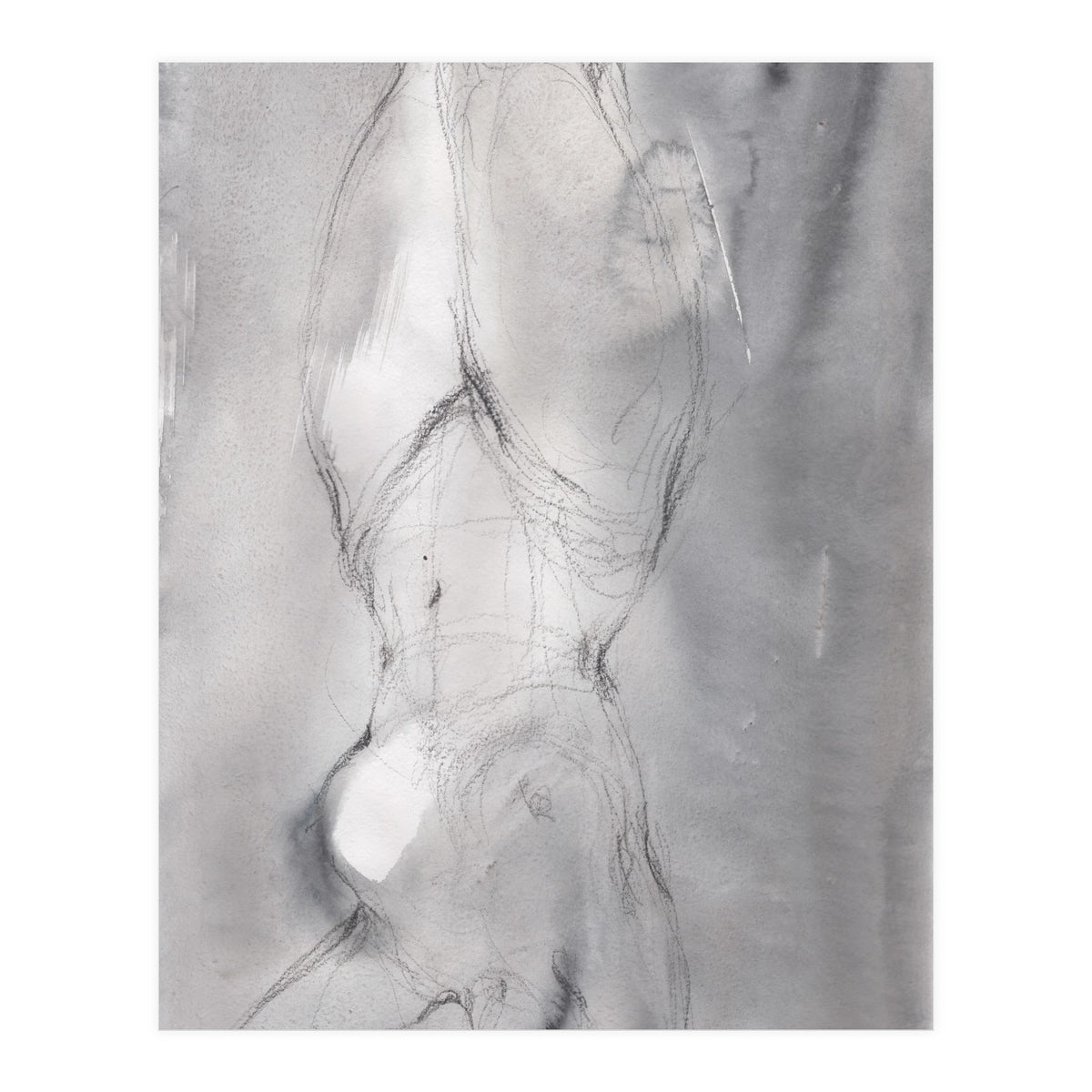 Beautiful erotic drawing of woman. (Print Only)