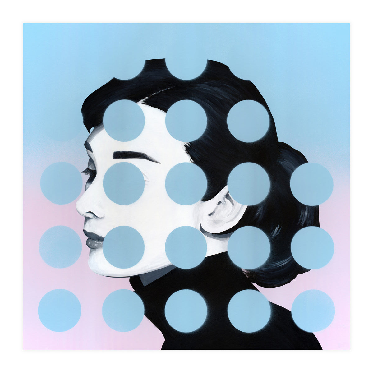 Audrey  Dots (Print Only)