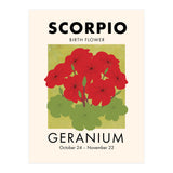 Scorpio Birth Flower Geranium (Print Only) thumbnail