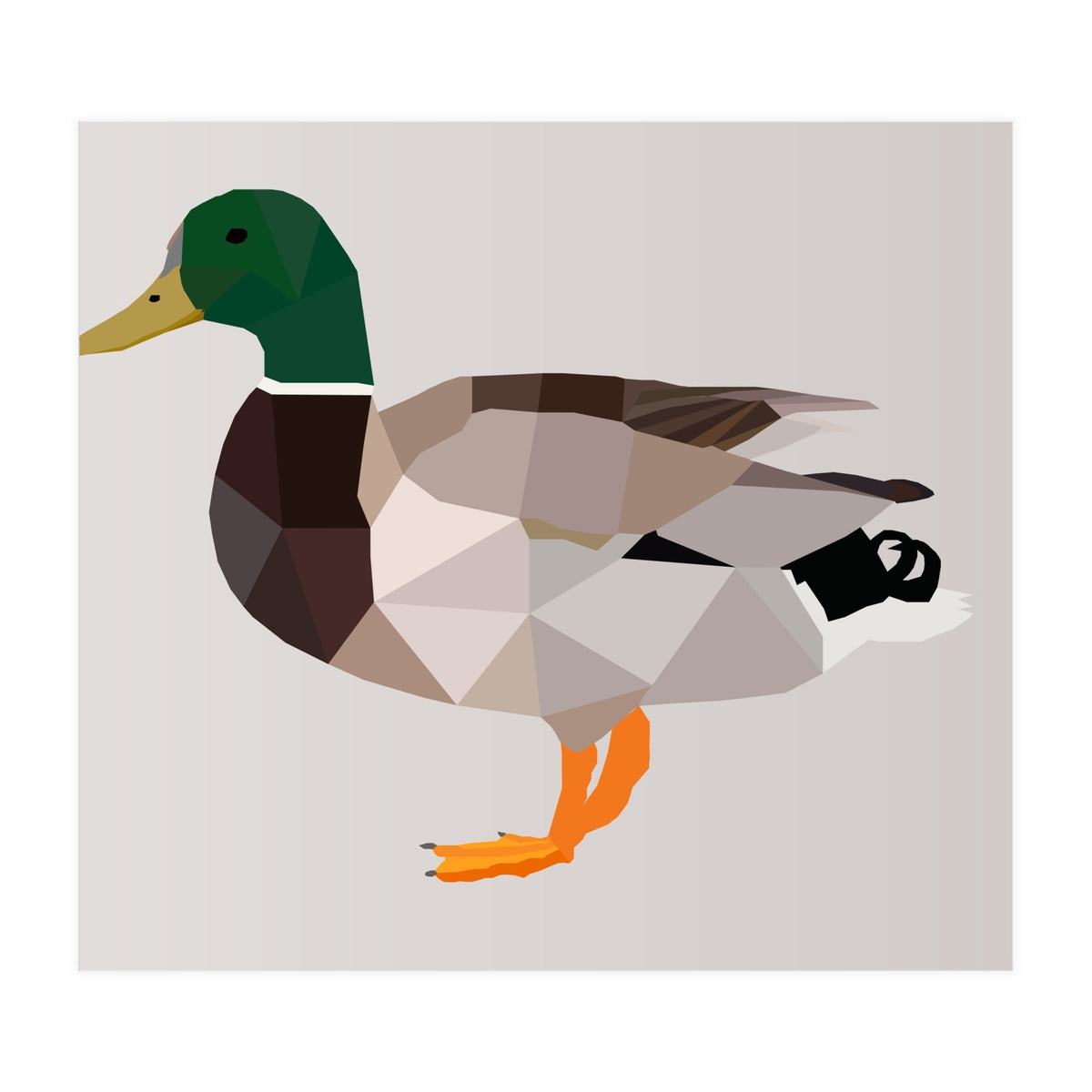 Duck Low Poly Art (Print Only)