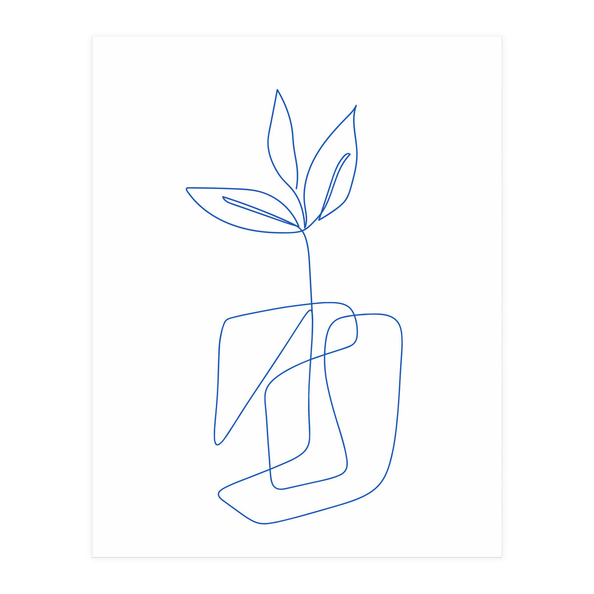 One Line Art Botanical II (Print Only)