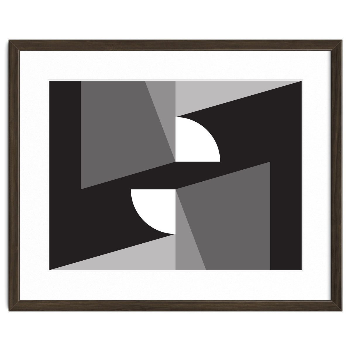 Geometric Shapes No. 11 - monochrome