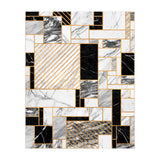 Random Pattern - Black and White Marble (Print Only) thumbnail