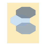 Blue shapes abstract (Print Only) thumbnail