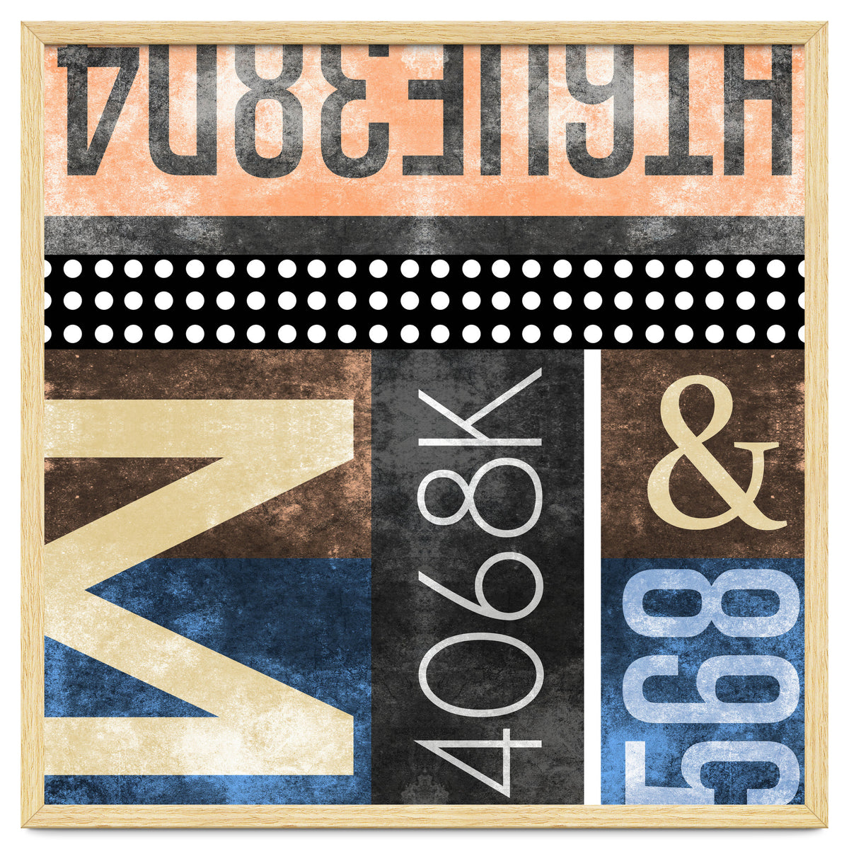 Typographic Industrial Abstract - M