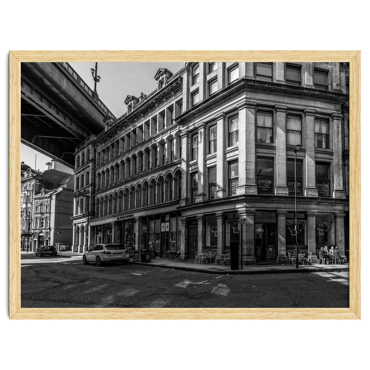 Dene st Newcastle monochrome