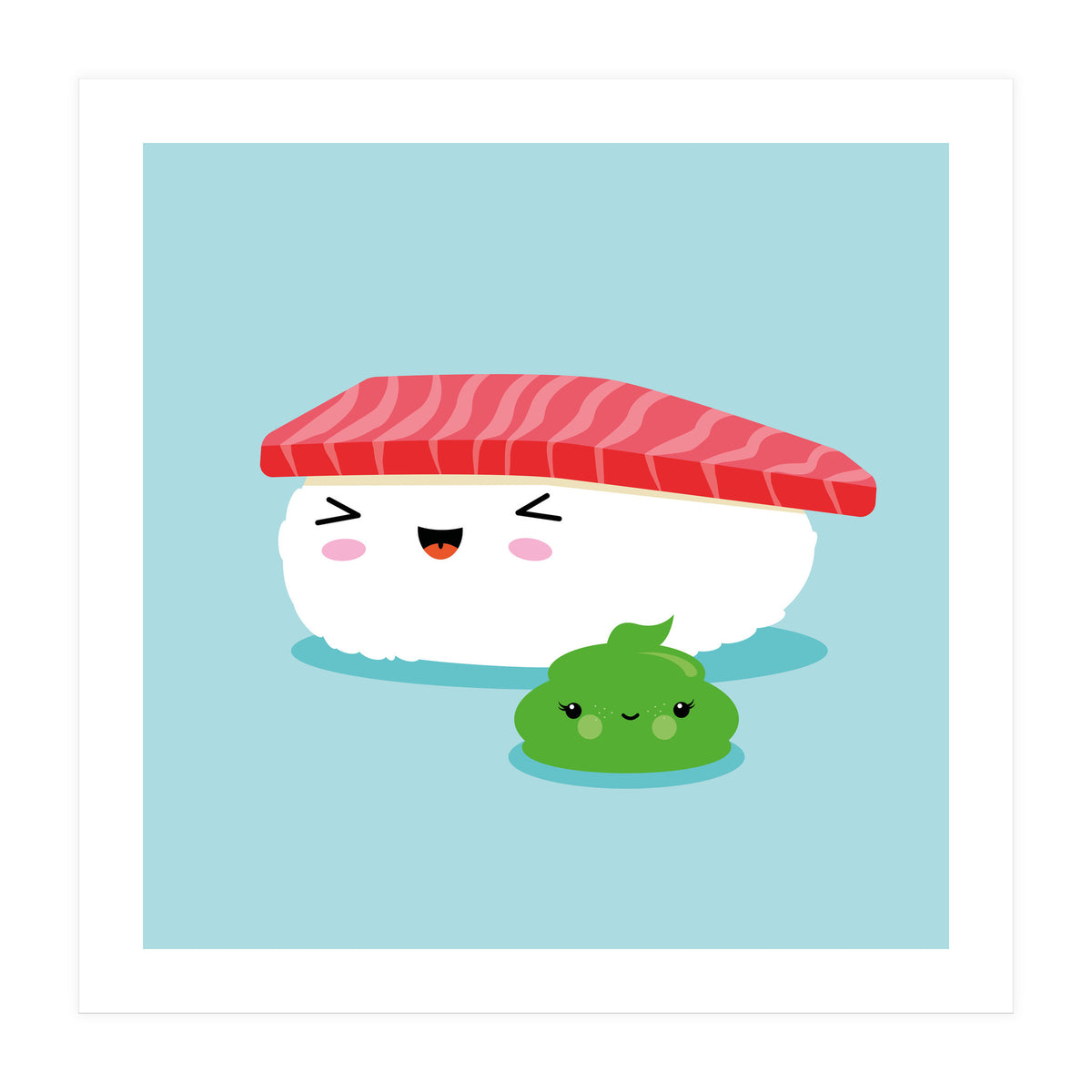 Best Friends Kawaii Sushi Nigiri (Print Only)