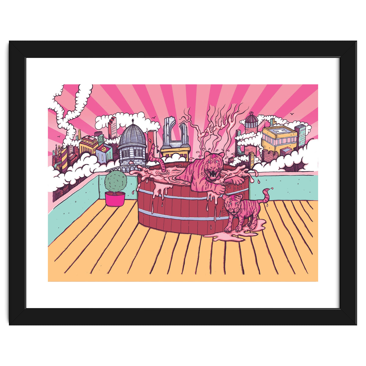 Strawberry Tigers Rooftop Jacuzzis Abbeydale Brewery x Lewy  12.4% ABV Strawberry, Chocolate, Smoked, Cherry Wood-chipped, Imperial Dessert Stout.