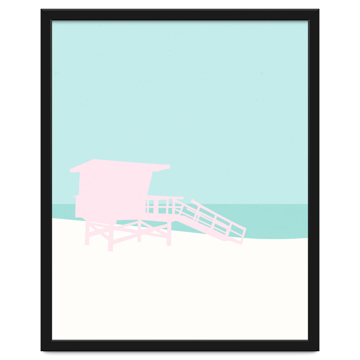 Minimal Lifeguard Tower - Turquoise Coast